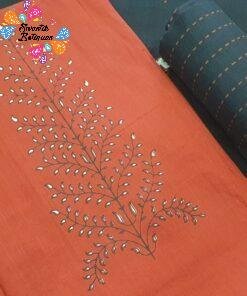 Maroon & Black Designer Shalwar Material