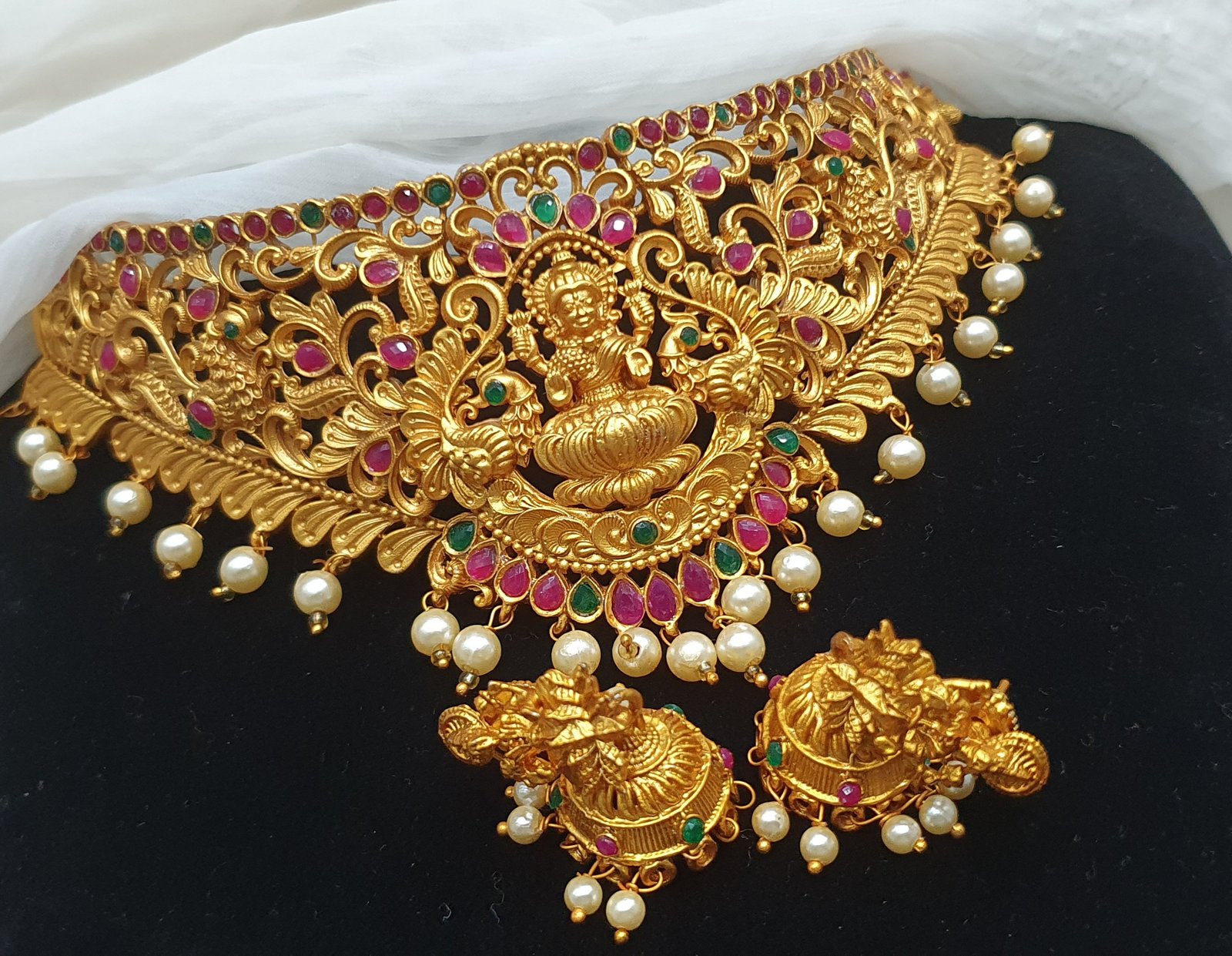 Lakshmi Designer Matte Finished Necklace Lakshmi Designer Matte Finished Necklace