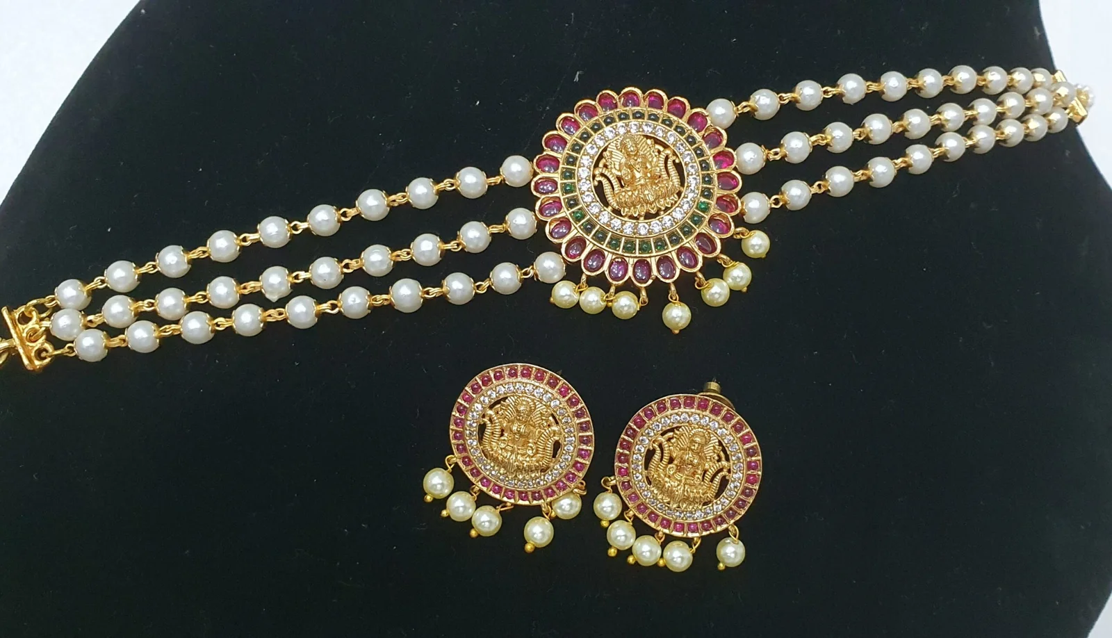 Lakshmi Designer Matte Finished Chocker Lakshmi Designer Matte Finished Chocker - Image 2