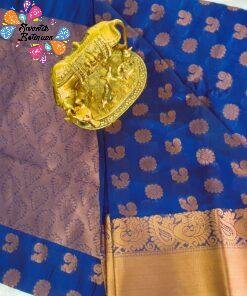 Royal Blue and Gold Silk Cotton Saree Royal Blue and Gold Silk Cotton Saree