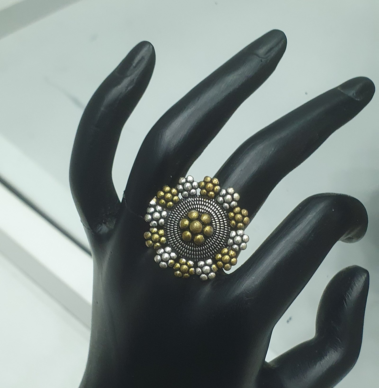 Oxidized Gold And Silver Ring Oxidized Gold And Silver Ring