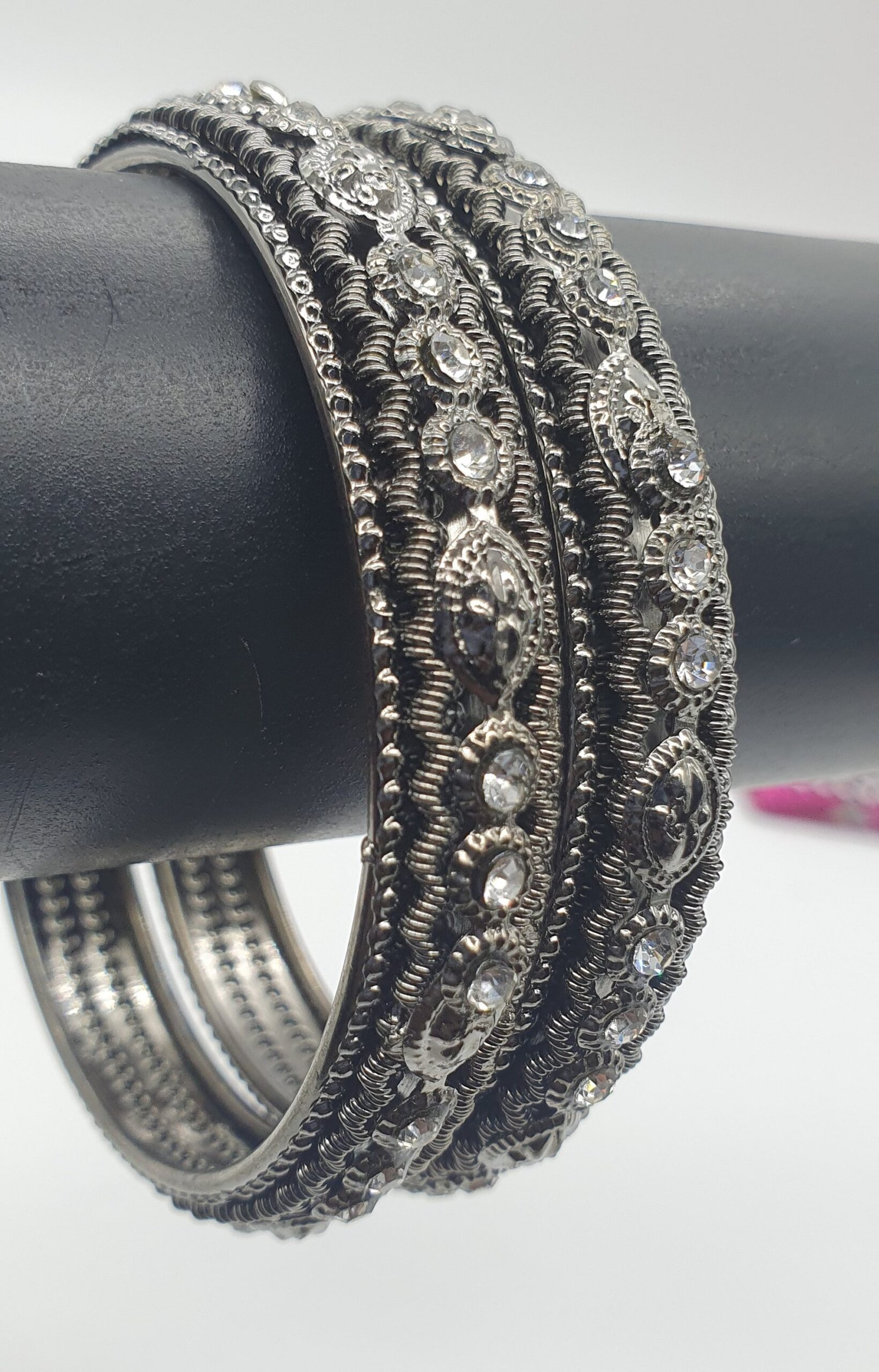 Oxidized Black Silver Bangles Oxidized Black Silver Bangles