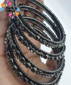 Oxidized Black Silver Bangles Oxidized Black Silver Bangles