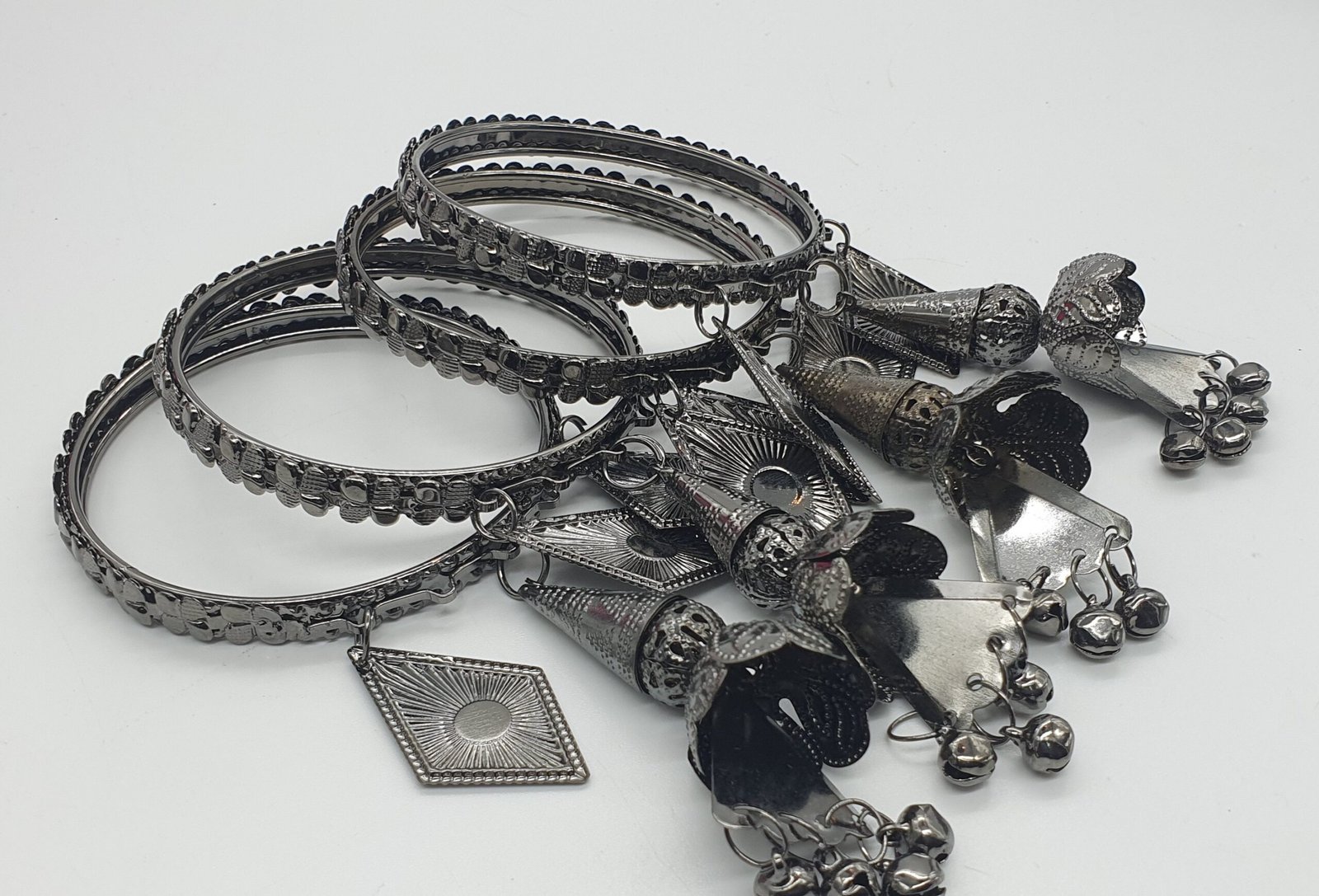 Oxidized Black Silver Bangles Oxidized Black Silver Bangles
