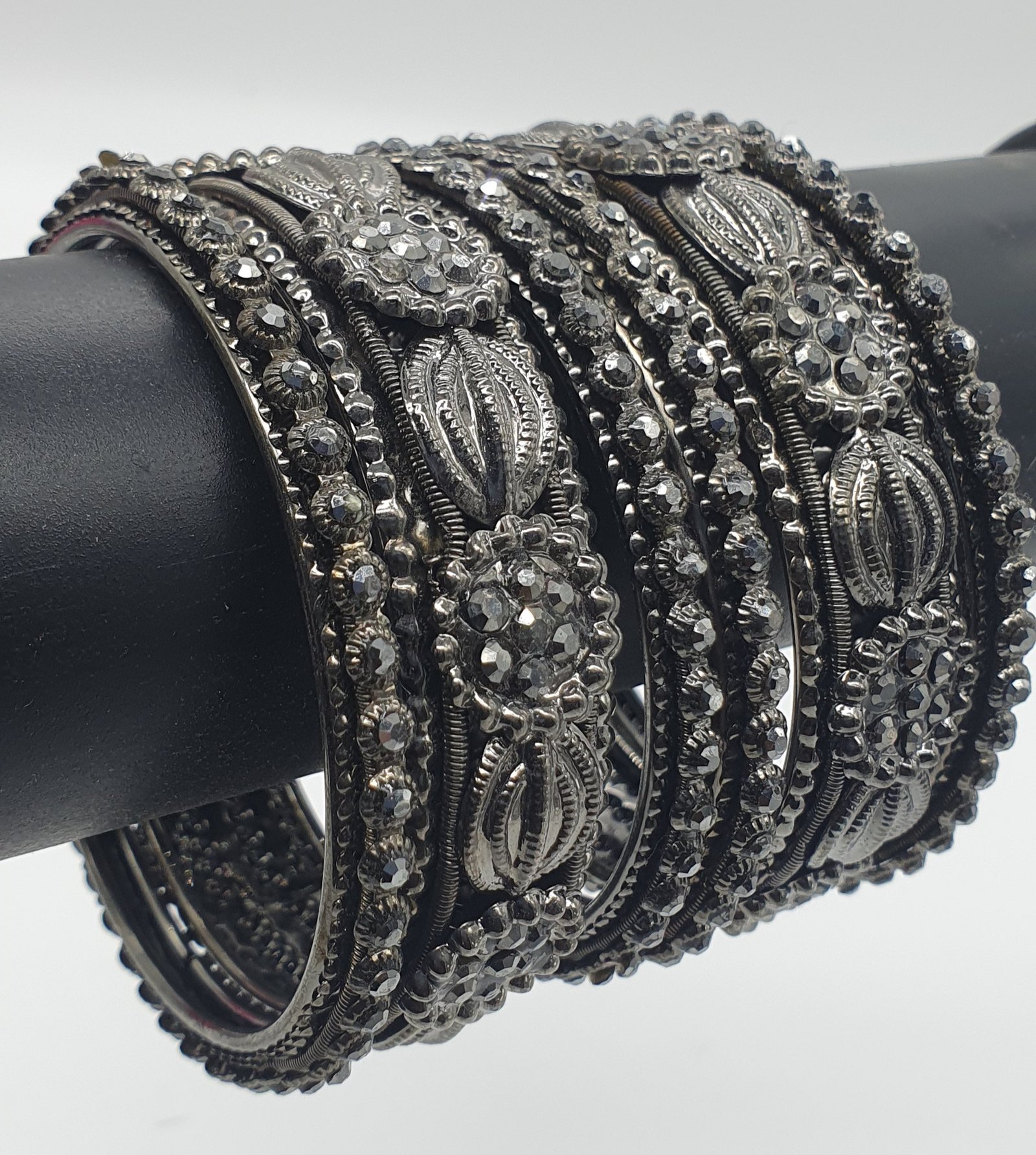 Oxidized Black Silver Bangles Oxidized Black Silver Bangles