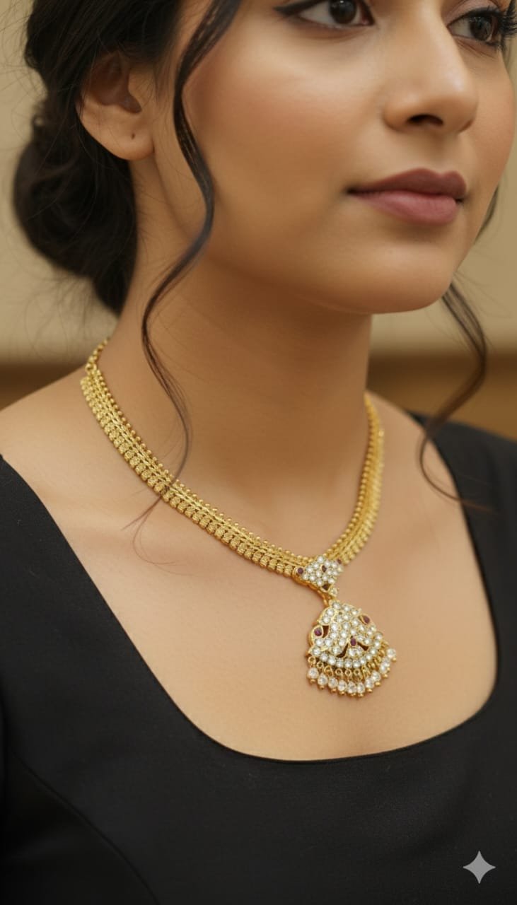 Pink and White Stone Micro Plated Chain Pink and White Stone Micro Plated Chain