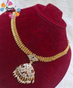 Pink and White Stone Micro Plated Chain Pink and White Stone Micro Plated Chain