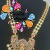 Lakshmi Designer Pink and Green Micro Plated Jewelry Lakshmi Designer Pink and Green Micro Plated Jewelry
