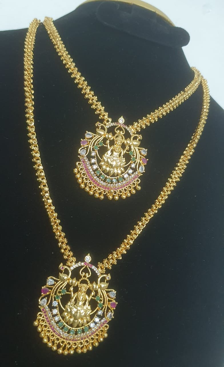 Lakshmi Designer Pink and Green Micro Plated Jewelry Lakshmi Designer Pink and Green Micro Plated Jewelry