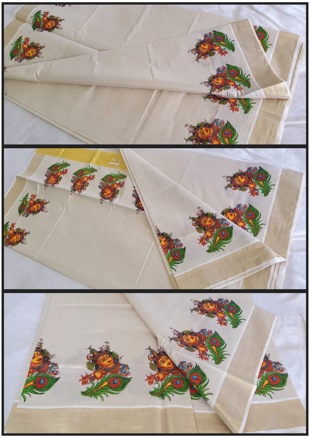 Krishna Designer Premium Tissue Silk Saree - Image 10