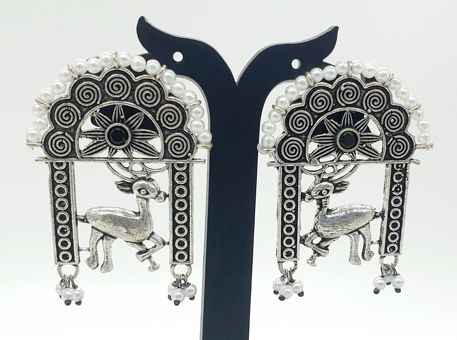 Oxidised Silver Earrings Oxidised Silver Earrings - Image 2