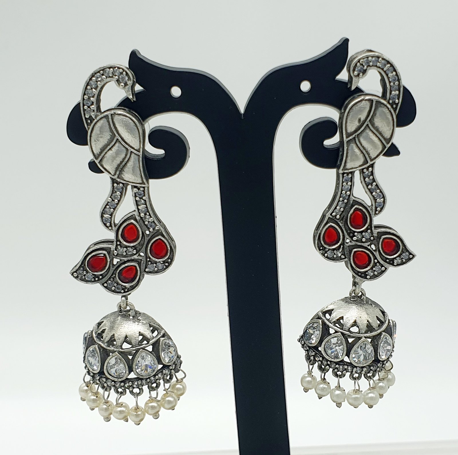 Oxidised Silver Jhumkha Oxidised Silver Jhumkha - Image 2