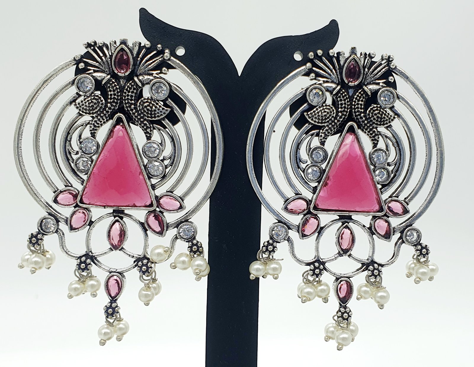 Oxidised Silver Earrings Oxidised Silver Earrings - Image 2