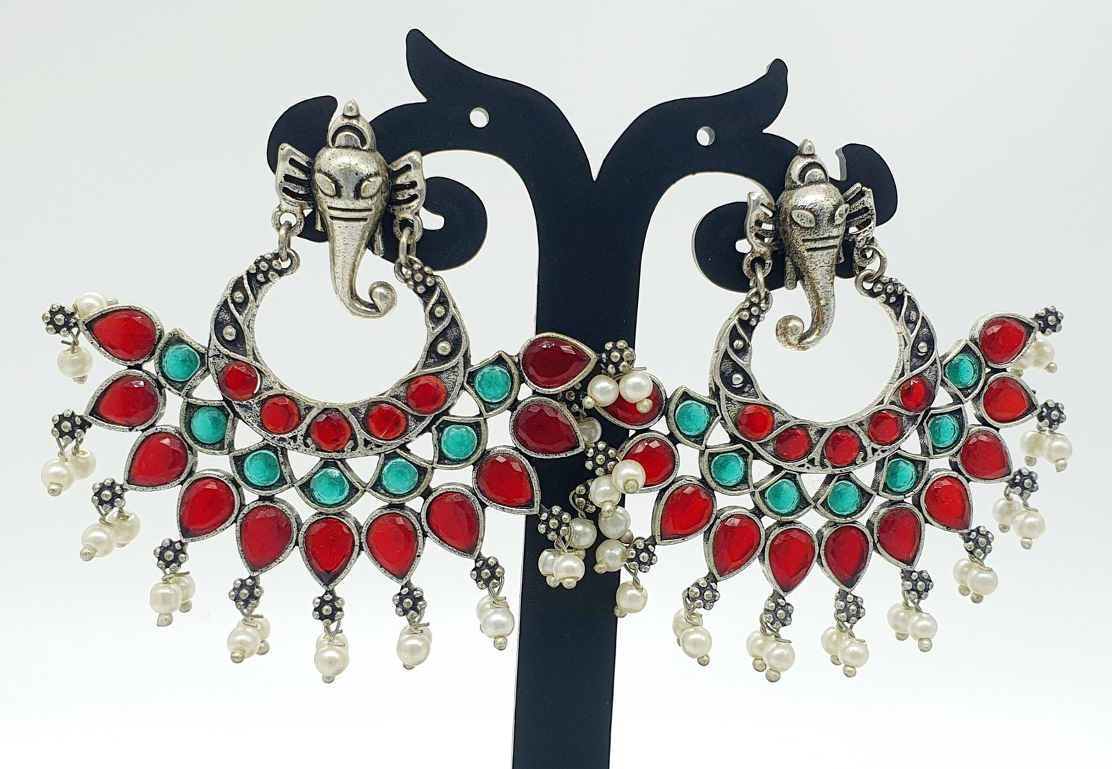 Oxidised Silver Earrings Oxidised Silver Earrings - Image 2