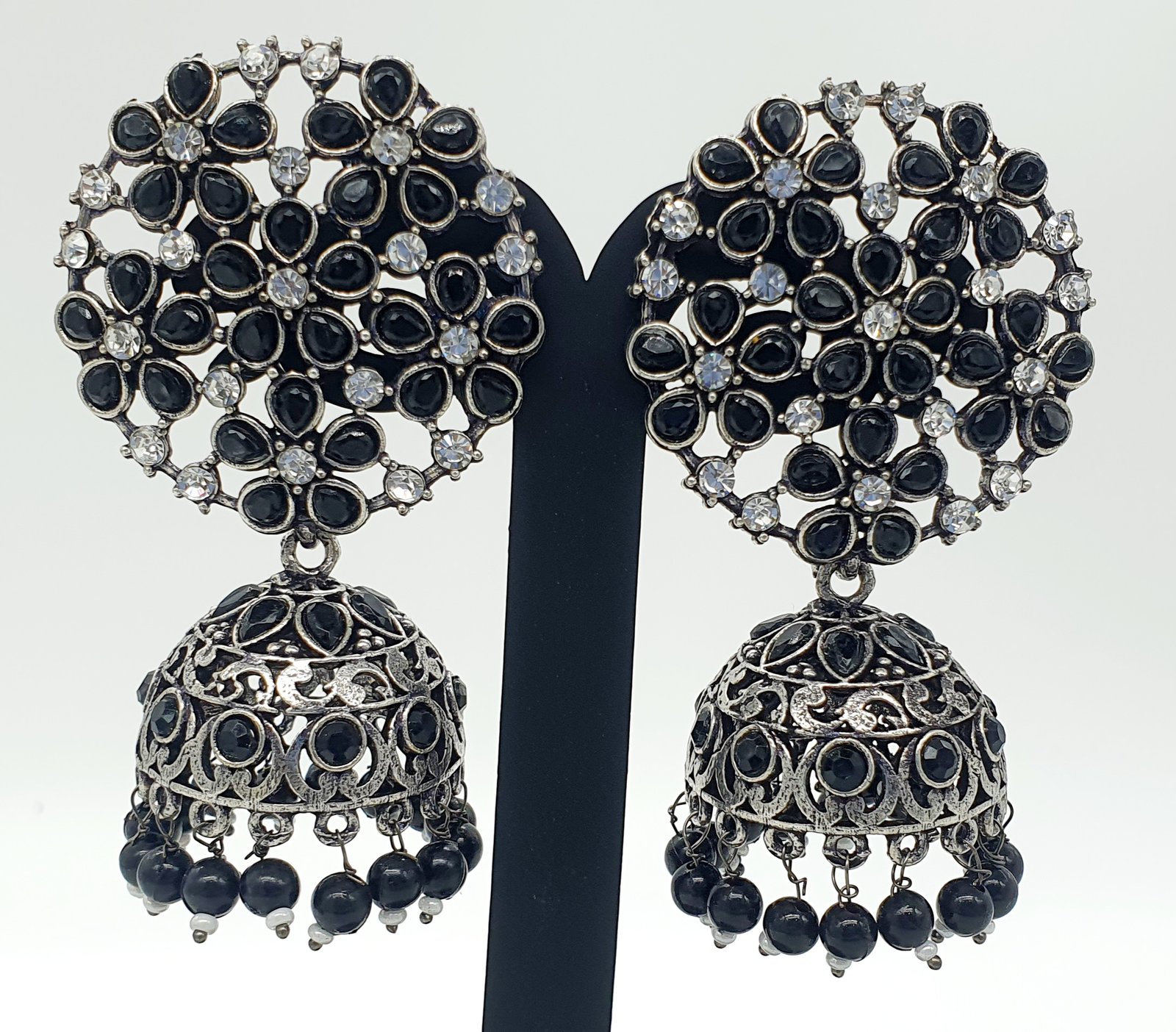 Oxidised Silver Jhumkha Oxidised Silver Jhumkha - Image 2