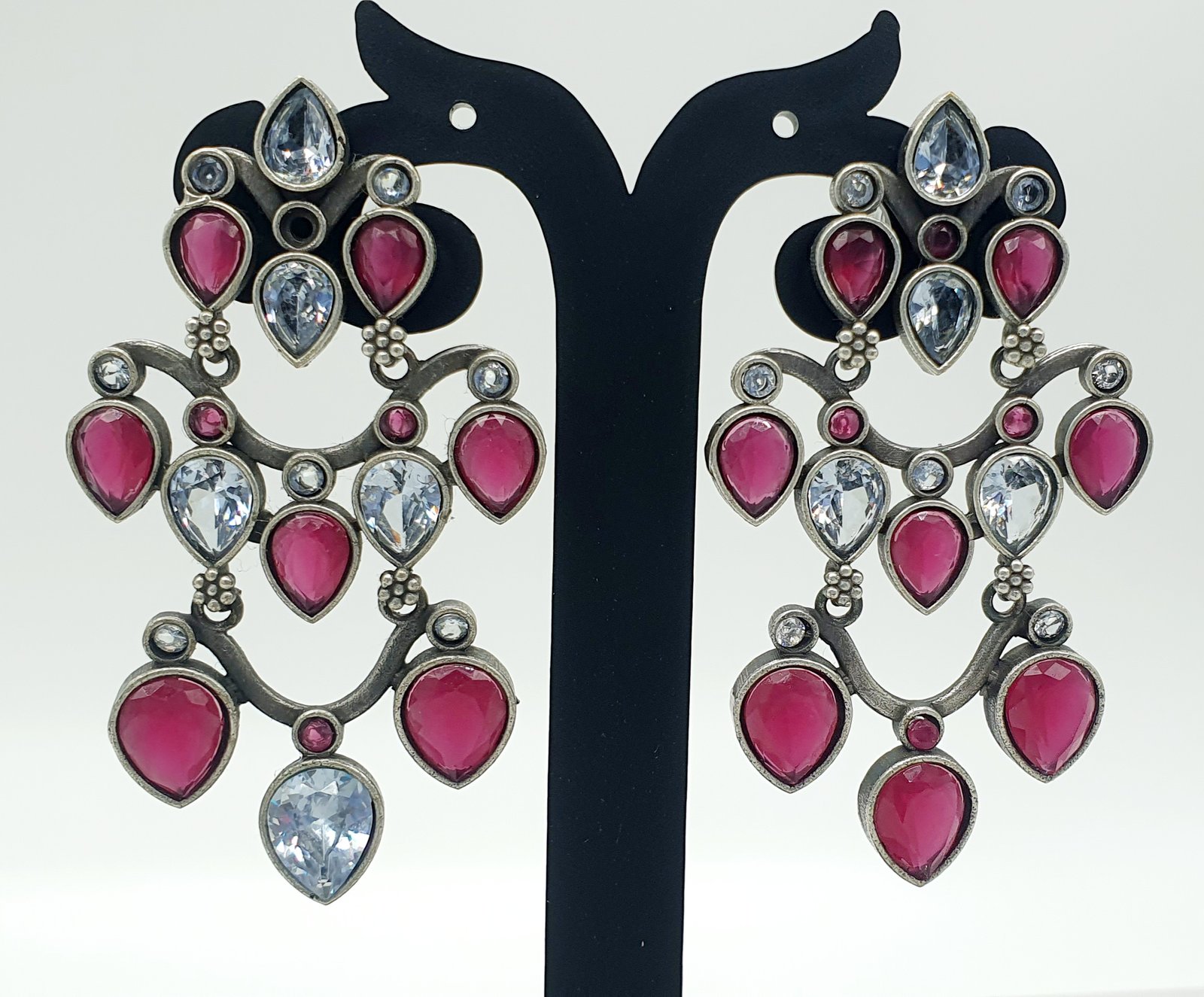 Oxidised Silver Earrings Oxidised Silver Earrings - Image 2