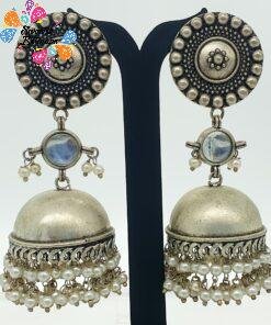 Oxidised Silver Jhumkha Oxidised Silver Jhumkha