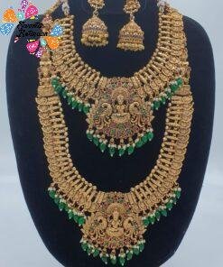 Lakshmi Designer Matte Finished Semi Bridal Combo Set