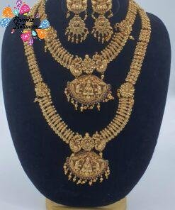 Lakshmi Designer Matte Finished Semi Bridal Combo Set