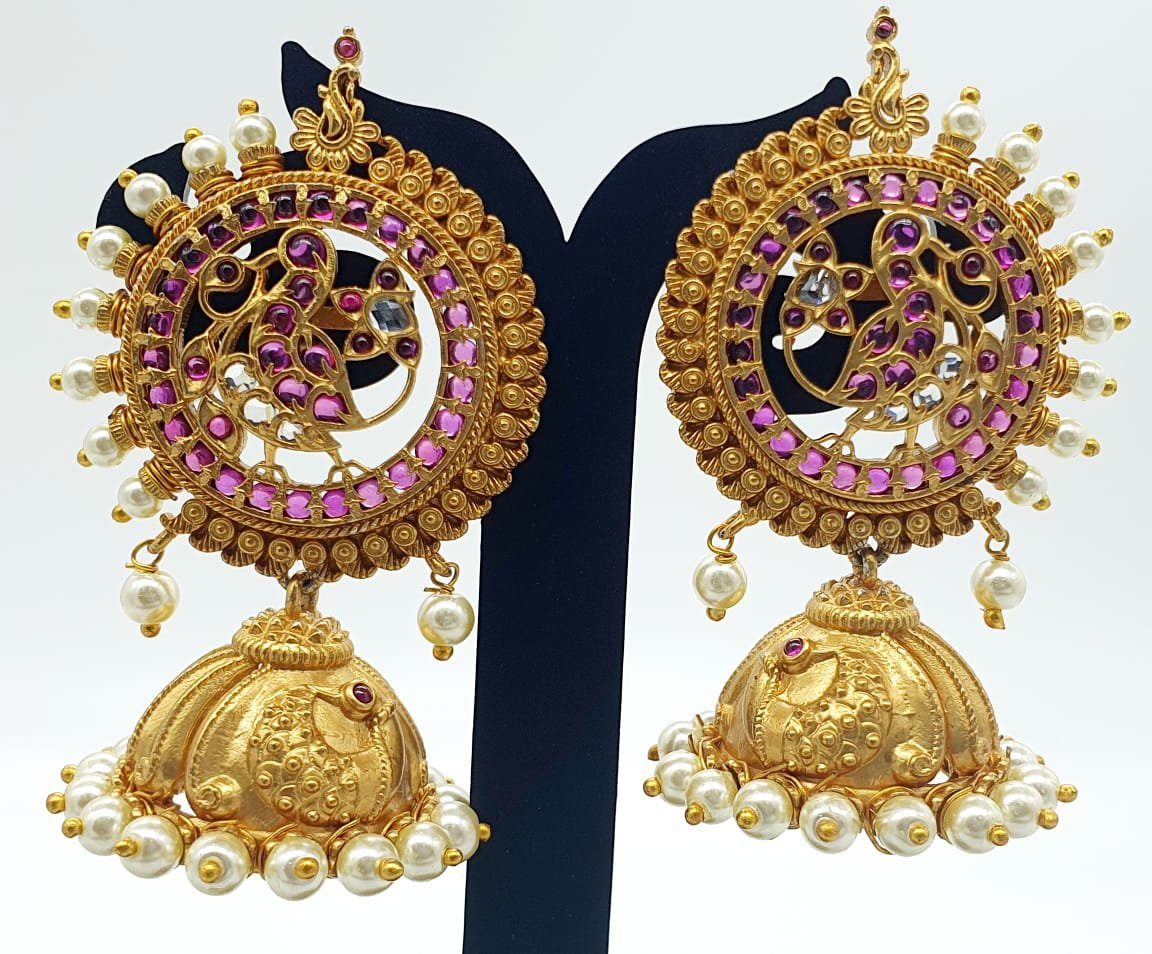 Matte Finished Jhumka Matte Finished Jhumka - Image 2