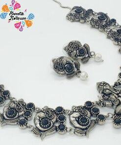 Pillayar Designer Oxidised Necklace