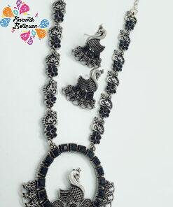 Peacock Designer Oxidised Necklace Peacock Designer Oxidised Necklace