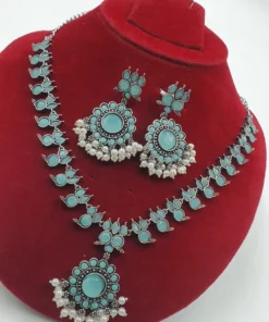 Flower Designer Oxidised Necklace Flower Designer Oxidised Necklace