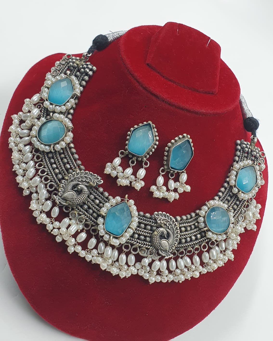 Peacock Designer Oxidised Necklace Peacock Designer Oxidised Necklace