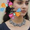 Flower Designer Oxidised Necklace Flower Designer Oxidised Necklace