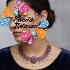 Flower Designer Oxidised Necklace