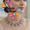 Flower Designer Oxidised Necklace