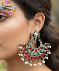 Oxidised Silver Earrings