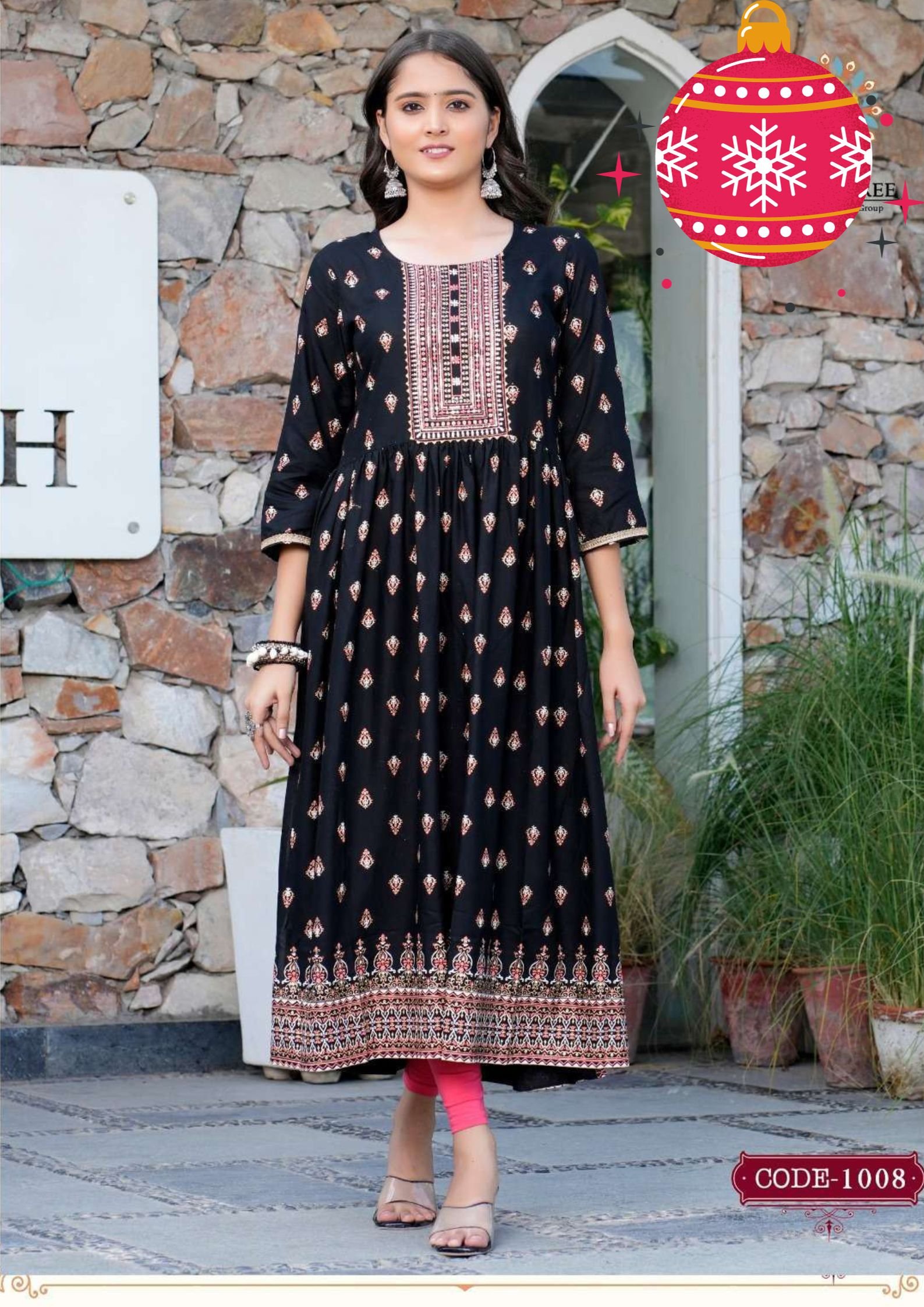 Black Colour Nyra Cut Frock Style Designer Kurthi Black Colour Nyra Cut Frock Style Designer Kurthi