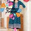 Blue Colour Nyra Cut Frock Style Designer Kurthi Blue Colour Nyra Cut Frock Style Designer Kurthi