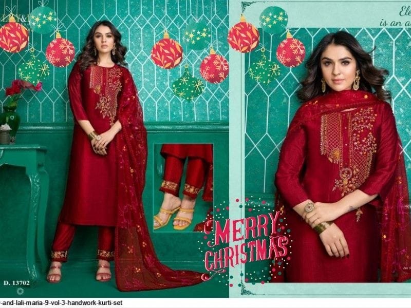 Red Colour Party Wear Super Silk Ready-Made Shalwar Suits Red Colour Party Wear Super Silk Ready-Made Shalwar Suits
