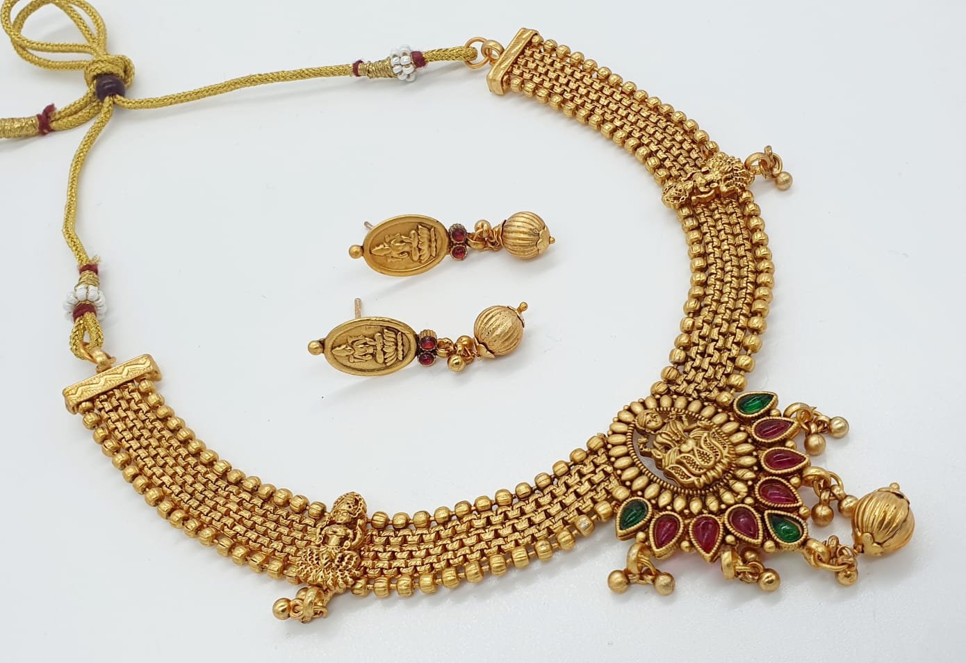 Lakshmi Designer Matte Finished Necklace Lakshmi Designer Matte Finished Necklace