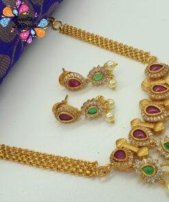 White Pearl Designer Matte Finished Necklace