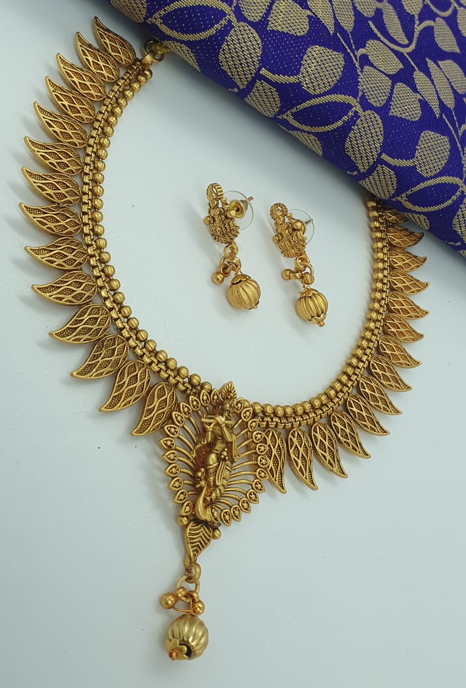 Kannan Designer Matte Finished Necklace Kannan Designer Matte Finished Necklace