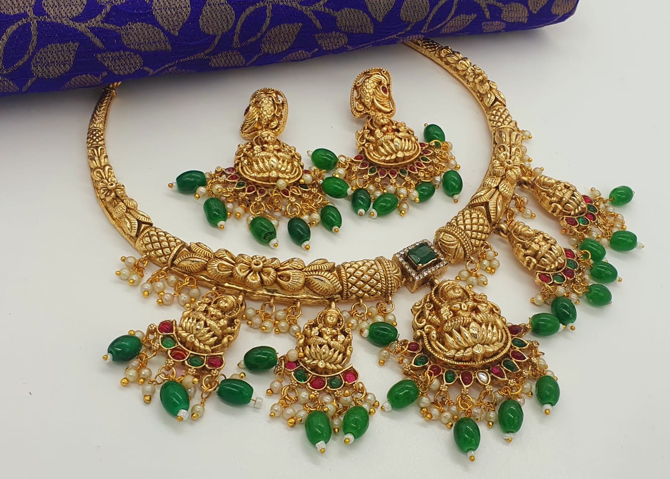 Lakshmi Designer Matte Finished Necklace Lakshmi Designer Matte Finished Necklace