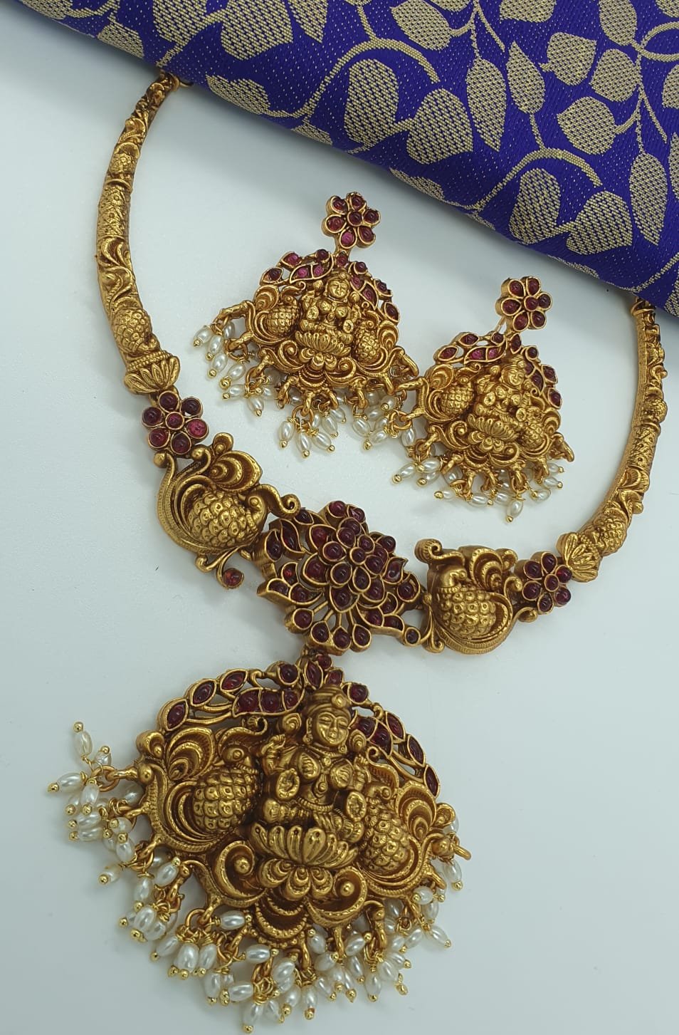 Flower Designer Matte Finished Necklace Flower Designer Matte Finished Necklace