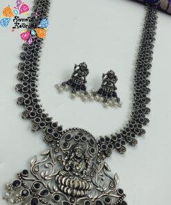 Lakshmi Designer Oxidised Silver Harram