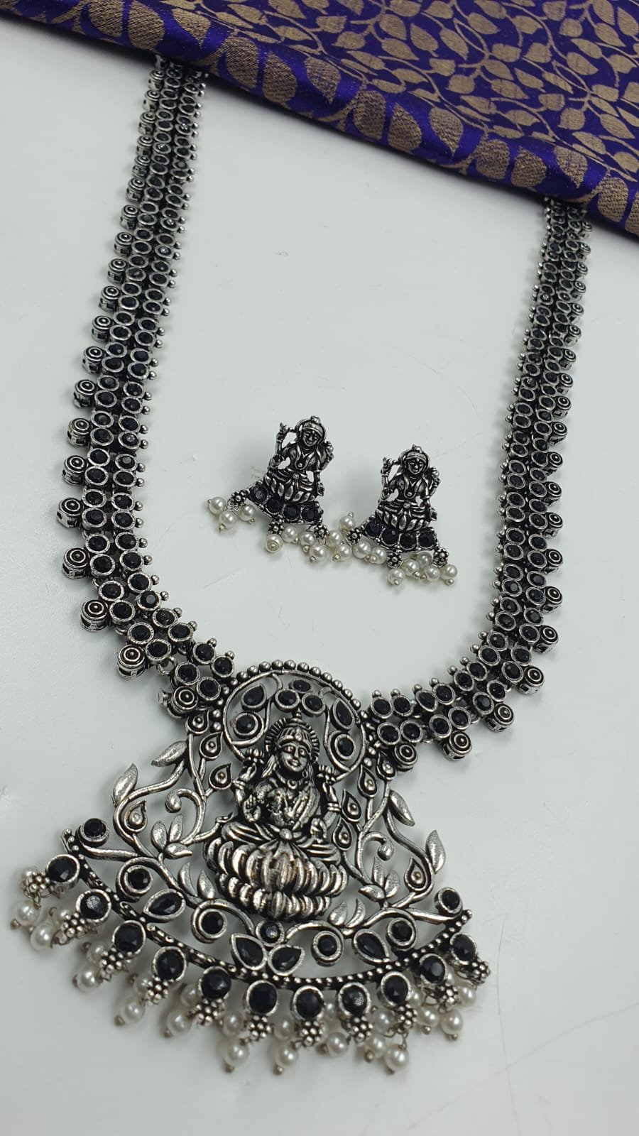 Lakshmi Designer Oxidised Silver Harram Lakshmi Designer Oxidised Silver Harram