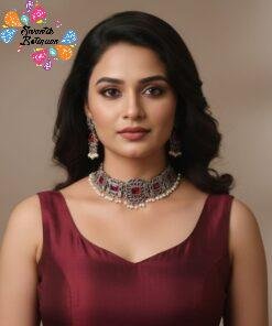 Oxidised Chocker Necklace