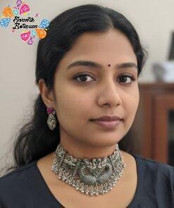 Peacock Designer Oxidised Chocker Necklace