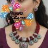 Flower Designer Oxidised Chocker Necklace
