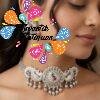 Peacock Designer Matte Silver Chocker Necklace