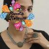 Silver And Gold Designer Oxidised Chocker Necklace Silver And Gold Designer Oxidised Chocker Necklace