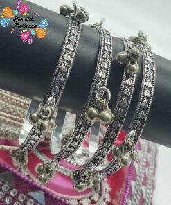 Oxidised Silver Bangles