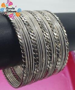 Oxidised Silver Bangles
