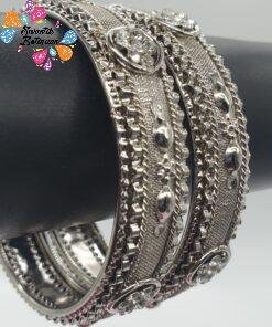 Oxidised Silver Bangles